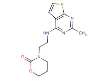 3-{2-[(2-methylthieno[2,3-d]pyrimidin-4-yl)amino]ethyl}-1,3-oxazinan-2-one
