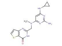 2-{[[2-amino-6-(cyclopropylamino)pyrimidin-4-yl](methyl)amino]methyl}thieno[3,2-d]pyrimidin-4(3H)-one