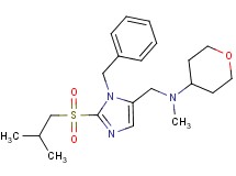N-{[1-benzyl-2-(isobutylsulfonyl)-1H-imidazol-5-yl]methyl}-N-methyltetrahydro-2H-pyran-4-amine