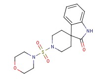 1'-(morpholin-4-ylsulfonyl)spiro[indole-3,4'-piperidin]-2(1H)-one