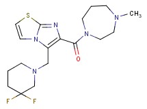 5-[(3,3-difluoropiperidin-1-yl)methyl]-6-[(4-methyl-1,4-diazepan-1-yl)carbonyl]imidazo[2,1-b][1,3]thiazole