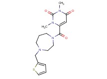 1,3-dimethyl-6-{[4-(2-thienylmethyl)-1,4-diazepan-1-yl]carbonyl}-2,4(1H,3H)-pyrimidinedione