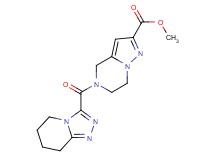 methyl 5-(5,6,7,8-tetrahydro[1,2,4]triazolo[4,3-a]pyridin-3-ylcarbonyl)-4,5,6,7-tetrahydropyrazolo[1,5-a]pyrazine-2-carboxylate