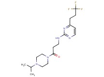 N-[3-(4-isopropylpiperazin-1-yl)-3-oxopropyl]-4-(3,3,3-trifluoropropyl)pyrimidin-2-amine