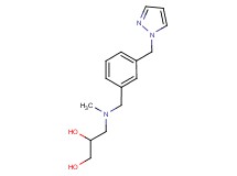 3-{methyl[3-(1H-pyrazol-1-ylmethyl)benzyl]amino}propane-1,2-diol