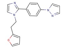 1-(4-{1-[2-(2-furyl)ethyl]-1H-imidazol-2-yl}phenyl)-1H-pyrazole