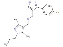 1-(3,5-dimethyl-1-propyl-1H-pyrazol-4-yl)-N-{[3-(4-fluorophenyl)-1H-pyrazol-4-yl]methyl}methanamine