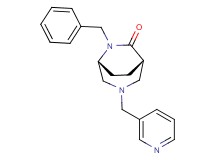 (1S*,5R*)-6-benzyl-3-(pyridin-3-ylmethyl)-3,6-diazabicyclo[3.2.2]nonan-7-one