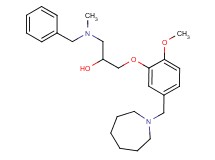 1-[5-(1-azepanylmethyl)-2-methoxyphenoxy]-3-[benzyl(methyl)amino]-2-propanol