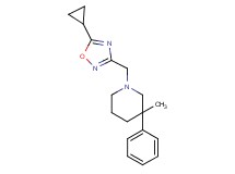 1-[(5-cyclopropyl-1,2,4-oxadiazol-3-yl)methyl]-3-methyl-3-phenylpiperidine