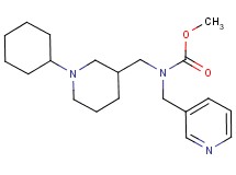 methyl [(1-cyclohexylpiperidin-3-yl)methyl](pyridin-3-ylmethyl)carbamate