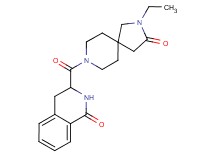 3-[(2-ethyl-3-oxo-2,8-diazaspiro[4.5]dec-8-yl)carbonyl]-3,4-dihydro-1(2H)-isoquinolinone