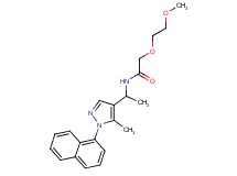 2-(2-methoxyethoxy)-N-{1-[5-methyl-1-(1-naphthyl)-1H-pyrazol-4-yl]ethyl}acetamide