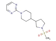 2-{4-[1-(methylsulfonyl)-3-pyrrolidinyl]-1-piperidinyl}pyrimidine
