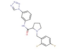 1-(2,4-difluorobenzyl)-N-[3-(1H-tetrazol-1-yl)phenyl]prolinamide