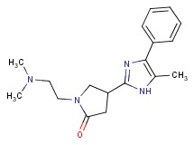 1-[2-(dimethylamino)ethyl]-4-(5-methyl-4-phenyl-1H-imidazol-2-yl)pyrrolidin-2-one