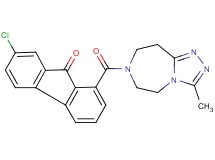 7-chloro-1-[(3-methyl-5,6,8,9-tetrahydro-7H-[1,2,4]triazolo[4,3-d][1,4]diazepin-7-yl)carbonyl]-9H-fluoren-9-one