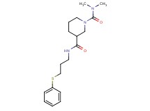 N~1~,N~1~-dimethyl-N~3~-[3-(phenylthio)propyl]-1,3-piperidinedicarboxamide