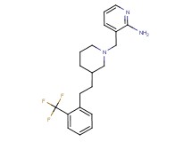 3-[(3-{2-[2-(trifluoromethyl)phenyl]ethyl}-1-piperidinyl)methyl]-2-pyridinamine
