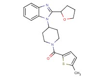 1-{1-[(5-methyl-2-thienyl)carbonyl]-4-piperidinyl}-2-(tetrahydro-2-furanyl)-1H-benzimidazole