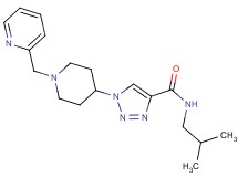 N-isobutyl-1-[1-(2-pyridinylmethyl)-4-piperidinyl]-1H-1,2,3-triazole-4-carboxamide