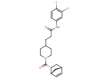 3-{1-[(1R*,2R*,4R*)-bicyclo[2.2.1]hept-5-en-2-ylcarbonyl]-4-piperidinyl}-N-(3-chloro-4-fluorophenyl)propanamide
