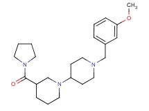 1'-(3-methoxybenzyl)-3-(pyrrolidin-1-ylcarbonyl)-1,4'-bipiperidine