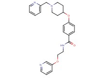 4-{[1-(2-pyridinylmethyl)-4-piperidinyl]oxy}-N-[2-(3-pyridinyloxy)ethyl]benzamide