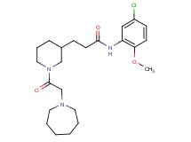 3-[1-(1-azepanylacetyl)-3-piperidinyl]-N-(5-chloro-2-methoxyphenyl)propanamide
