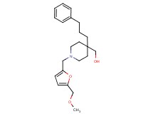 [1-{[5-(methoxymethyl)-2-furyl]methyl}-4-(3-phenylpropyl)-4-piperidinyl]methanol