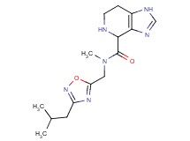 N-[(3-isobutyl-1,2,4-oxadiazol-5-yl)methyl]-N-methyl-4,5,6,7-tetrahydro-1H-imidazo[4,5-c]pyridine-4-carboxamide dihydrochloride