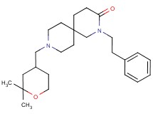 9-[(2,2-dimethyltetrahydro-2H-pyran-4-yl)methyl]-2-(2-phenylethyl)-2,9-diazaspiro[5.5]undecan-3-one