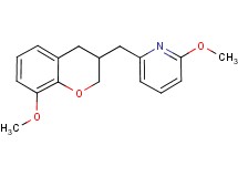 2-methoxy-6-[(8-methoxy-3,4-dihydro-2H-chromen-3-yl)methyl]pyridine
