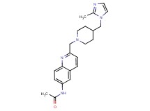 N-[2-({4-[(2-methyl-1H-imidazol-1-yl)methyl]piperidin-1-yl}methyl)quinolin-6-yl]acetamide
