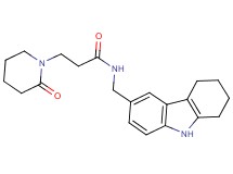 3-(2-oxo-1-piperidinyl)-N-(2,3,4,9-tetrahydro-1H-carbazol-6-ylmethyl)propanamide