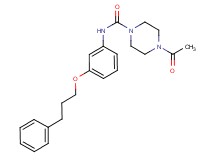 4-acetyl-N-[3-(3-phenylpropoxy)phenyl]piperazine-1-carboxamide