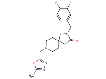 2-(3,4-difluorobenzyl)-8-[(5-methyl-1,3,4-oxadiazol-2-yl)methyl]-2,8-diazaspiro[4.5]decan-3-one