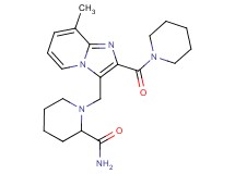 1-{[8-methyl-2-(piperidin-1-ylcarbonyl)imidazo[1,2-a]pyridin-3-yl]methyl}piperidine-2-carboxamide