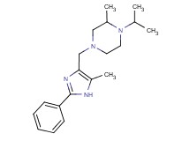 1-isopropyl-2-methyl-4-[(5-methyl-2-phenyl-1H-imidazol-4-yl)methyl]piperazine bis(trifluoroacetate)