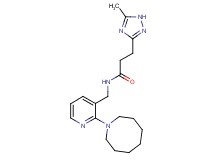 N-[(2-azocan-1-ylpyridin-3-yl)methyl]-3-(5-methyl-1H-1,2,4-triazol-3-yl)propanamide