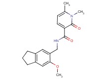N-[(6-methoxy-2,3-dihydro-1H-inden-5-yl)methyl]-1,6-dimethyl-2-oxo-1,2-dihydropyridine-3-carboxamide