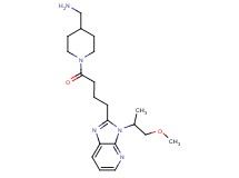 [(1-{4-[3-(2-methoxy-1-methylethyl)-3H-imidazo[4,5-b]pyridin-2-yl]butanoyl}-4-piperidinyl)methyl]amine dihydrochloride