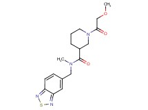 N-(2,1,3-benzothiadiazol-5-ylmethyl)-1-(methoxyacetyl)-N-methyl-3-piperidinecarboxamide