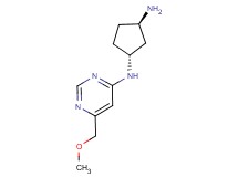 (1R*,3R*)-N-[6-(methoxymethyl)pyrimidin-4-yl]cyclopentane-1,3-diamine
