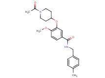 3-[(1-acetyl-4-piperidinyl)oxy]-4-methoxy-N-(4-methylbenzyl)benzamide