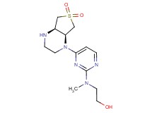 2-[{4-[(4aR*,7aS*)-6,6-dioxidohexahydrothieno[3,4-b]pyrazin-1(2H)-yl]pyrimidin-2-yl}(methyl)amino]ethanol