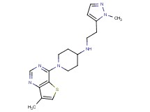 N-[2-(1-methyl-1H-pyrazol-5-yl)ethyl]-1-(7-methylthieno[3,2-d]pyrimidin-4-yl)piperidin-4-amine