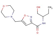 N-[1-(hydroxymethyl)propyl]-5-(morpholin-4-ylmethyl)isoxazole-3-carboxamide