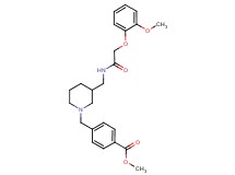 methyl 4-{[3-({[(2-methoxyphenoxy)acetyl]amino}methyl)-1-piperidinyl]methyl}benzoate