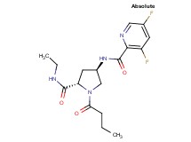 N-{(3R,5S)-1-butyryl-5-[(ethylamino)carbonyl]pyrrolidin-3-yl}-3,5-difluoropyridine-2-carboxamide